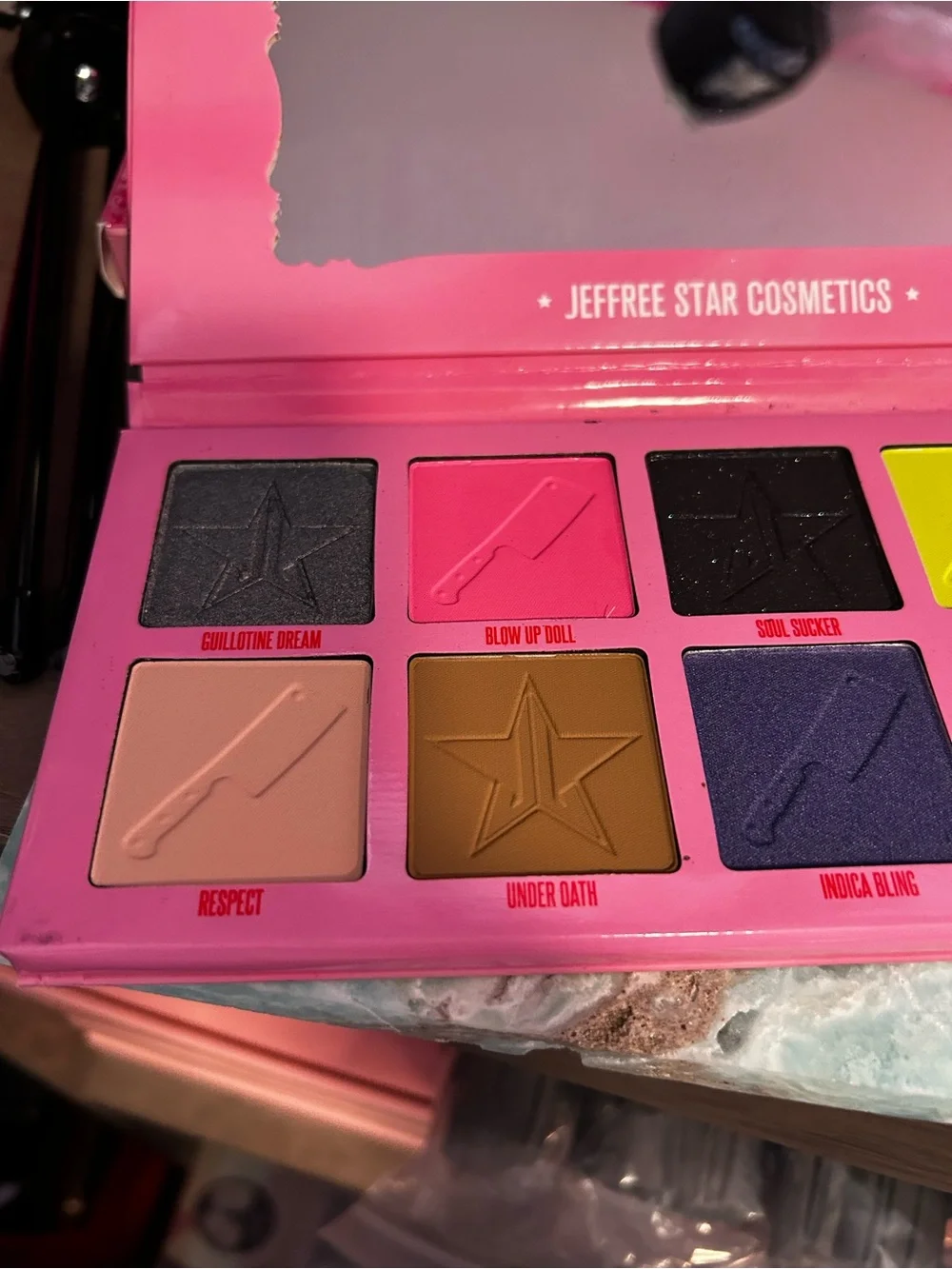 Jeffree Star Beauty Killer 2 Eyeshadow Palette - Pink, Gray, Red Accents